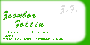 zsombor foltin business card